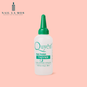 Nước pha sơn móng tay Quyên chính hãng 40ml - Nước pha loãng sơn gel đều màu nhanh chóng