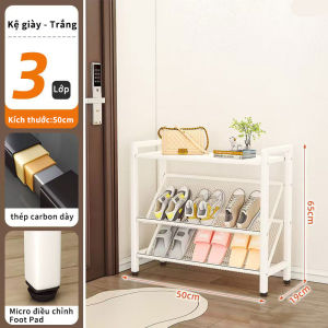 Giá để giày đa năng giá để giày bằng thép carbon Giá để giày lưới nghiêng tiết kiệm không gian