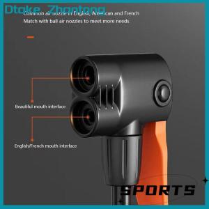 Dtake Bơm chân xe máy xe đạp xe đạp vòng bơi bóng bàn đạp hộ gia đình đa chức năng bơm nhỏ gọn tiết kiệm lao động Lạm Phát