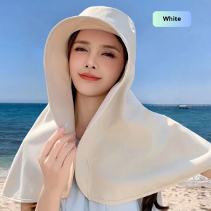 Women Big Brim Sun Hat for Neck Protection Hat Wide Brim Shawl Sunscreen Hat - DailyDwell1