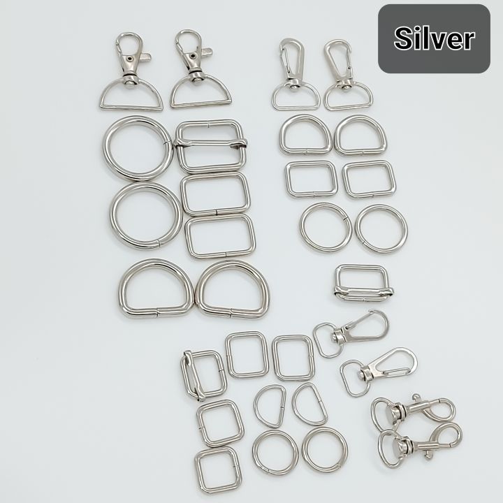 1 Set METAL BAG HARDWARE (7 Pieces) GOLD/SILVER/ ANTIQUE Lazada PH