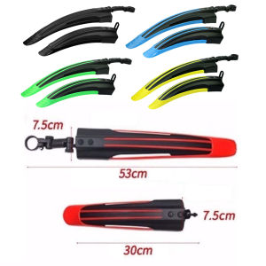 【New Arrival】 Premium 2pcs Bike Mudguard Wings Set for Mountain Bikes with Durable Plastic Material