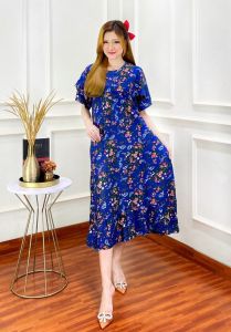 Ross Shop - Daster Midi Bunga - Dress Chbi