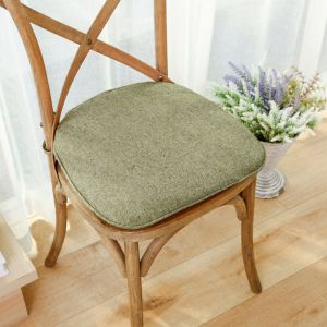 DFVDS Thicken Soft Solid Color Indoor Outdoor Non-slip Washable Removable For Garden Kitchen Office Chair Cushions Home Decoration Chair Pad Seat Pad