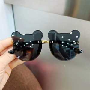FU Kacamata Hitam Anak Motif Beruang Bear High Quality Import Kids Sunglasses Kacamata Anak Murah Tanpa Frame