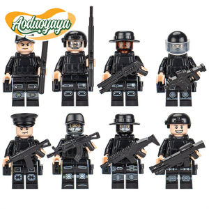 Aoduoyaya Humanoid Dolls Soldiers Building Blocks Mini Dolls Small Ornaments Cartoon Characters Holiday Gifts for Boys and Girls