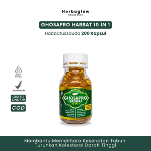 Minyak Kapsul Habbatusauda Ghosapro 10 In 1 Isi 200 Kapsul - Bantu Menjaga Daya Tahan Tubuh Original