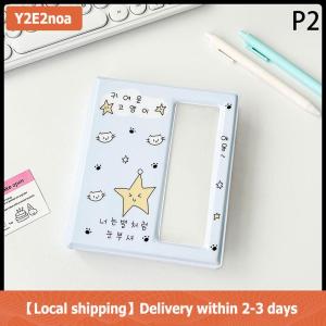 【Local shipping】 Phim hoạt hình gian hàng ảnh khung ảnh gian hàng Album cho 40 pcs 2x6 inch ảnh dải đánh dấu 20 pcs 4x6 4R ảnh chủ 40 trang