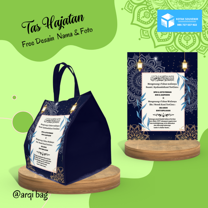 ( 40 pcs ) Tas Hajatan Souvenir Godie Bag Tahlilan Mengenang Wafat