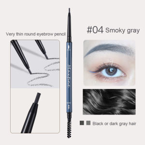WOOLOVE 5 Colors Ultra Fine Eyebrow Pencil Sweat-Proof Waterproof Double Ended Brow Pen Makeup Tools Long Lasting Wild Eyebrow Cosmetic