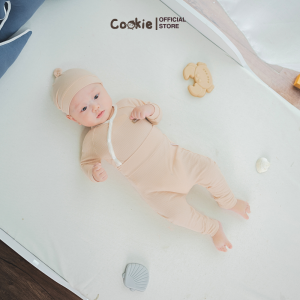 Bộ Quần Áo Sơ Sinh COOKIE Bộ Sơ Sinh Dài Tay Cài Lệch Babycorn Size Từ 0 Đến 6 Tháng 2026