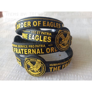 5PCS - The Fraternal Order of Eagles Philippines Eagles -  Baller Band - EMBOSSED - NO CUT END