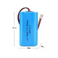 Pin sạc 18650- 3.7v loại có dây chân rắc cổng nối 2.54 -1cell (2 viên đơn ghép lại) dùng cho thiết bị điện tử PN 8006. 