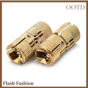 [Falsh F] Copper Brass Furniture Hinges 8-24mm Cylindrical Hidden Cabinet Concealed Invisible Door Hinges For Hardware Gift Box