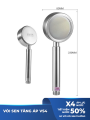 Combo vòi hoa sen Luva VS4 kèm dây sen tắm Luva dài 1.5m, BH 1 năm, đổi lỗi 30 ngày, inox 304, lõi đồng, chống xoắn. 