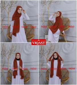 𝐕𝐈𝐐𝐀𝐒𝐓 - PASHMINA INSTAN MALAYSIA KERUDUNG PASHMINA TALI LESTY / HIJAB TALI SEGIEMPAT CERUTY BABYDOLL  180 X 75