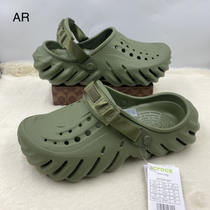 รองเท้า Crocs รองเท้าแบบสวมสำหรับ ผู้หญิงและผู้ชาย รุ่น echo clog ทรงสวยดูดีทันสมัย น้ำหนักเบานิ่มใส่สบาย