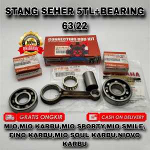 STANG SEHER 5TL + BEARING 63/22 YAMAHA BUAT MOTOR MIO | MIO KARBU | MIO ASLI ORIGINAL YAMAHA YGP