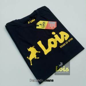 Kaos Pria Pendek Logo Lois M L XLXXL Combed 24s Terbaru 2023