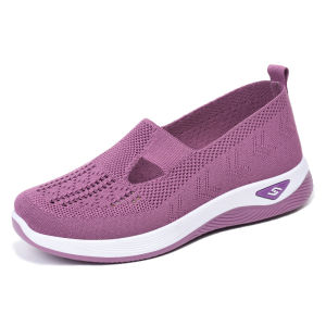 [Free Shipping] WomenS Casual Slip-On Shoes Breathable Knit Mesh Comfortable For Mothers And Older Women