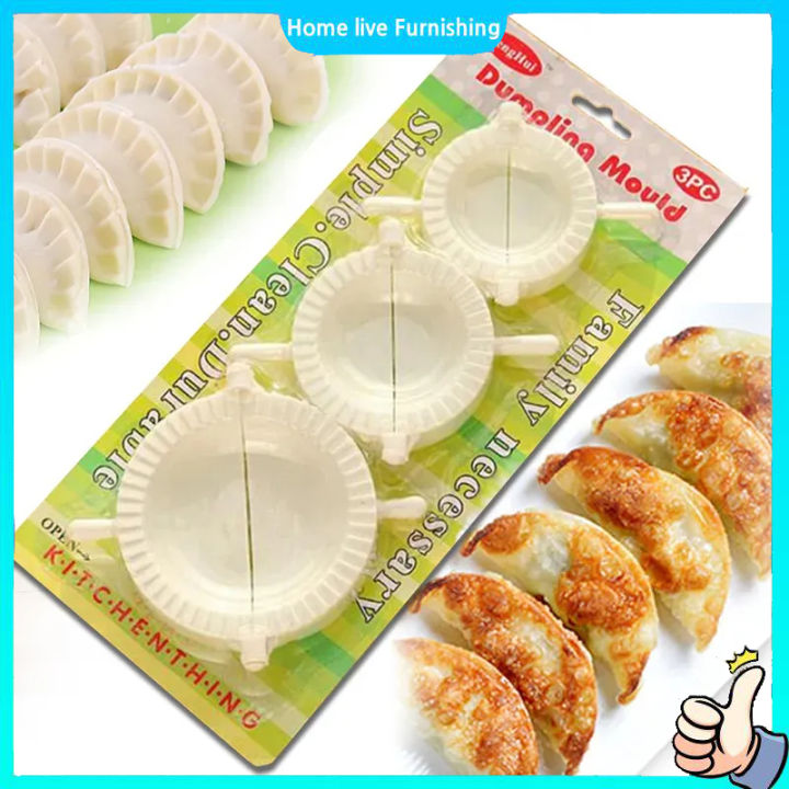 COD 3PCS Dumpling Molds Press Ravioli Dough Pastry Pie DIY Dumpling ...