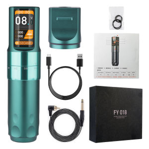 เครื่องปากกาสักไร้สาย T-Rex แบตเตอรี่ 2000mAh ปรับความยาวได้ 6 จังหวะเครื่องสักไร้สายหรือแบบมีสาย