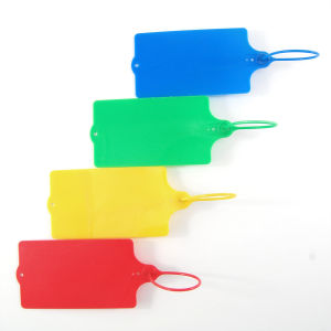 100 pcs Plastic Seal Custom Luggage Tag Seal Security Tags Transportation Label Logistics Use Big Logo Tie Large Tag Tie Total Length 253 mm