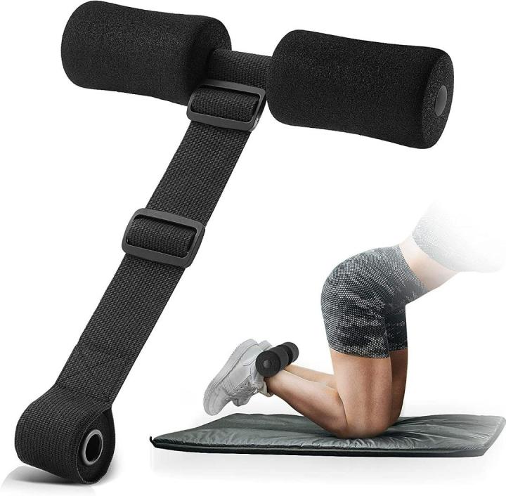 Nordic Hamstring Curl Strap, Polyester Premium Langlebig Nordic Curl Bankgurt Praktisches Heimtraining im Fitnessstudio Zubehör Geeignet für Frauen Männer (Schwarz
