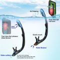 Snorkel Set, Professional Snorkeling Gear Panoramic Anti-Fog Diving Goggles and Dry Snorkel Tempered Glass Scuba Diving Mask for Diving, Snorkeling and Swimming. 
