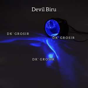 Projector Biled Ibright ZE07 3Inc Blue Lens High Low Putih Plus Laser Premium Plus Devil Eye