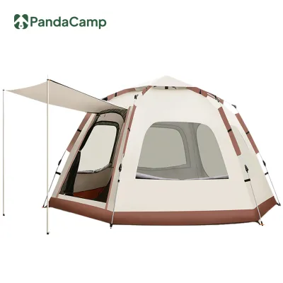 Khemah Camping Automatic Hexagon Tent Foldable Waterproof Auto Kemah Outdoor Tent Hiking Picnic