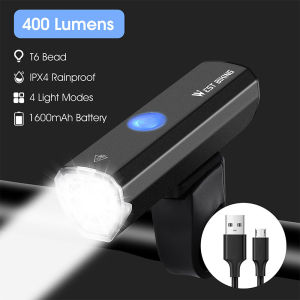 ไฟหน้าไฟจักรยานขี่จักรยานตะวันตกไฟขี่จักรยานไฟ LED ชาร์จ USB ได้ชุดไฟหน้ารถจักรยาน MTB กันน้ำน้ำหนักเบาโคมไฟจักรยาน