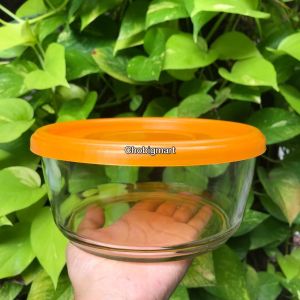 CHOBIG Mangkuk Kaca 1000ml Tutup Elegant Mangkok Salad Besar 1L Bowl with Lid SRB