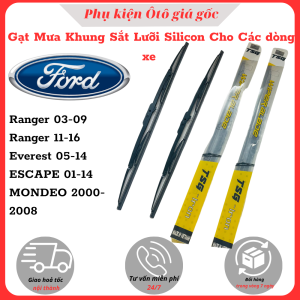 [TSG-FORD] Gạt Mưa Ô Tô Khung sắt lưỡi silicon dùng cho cá dòng xe: Ranger 03-15 Everest 05-14 Escape 01-11 Mondeo