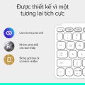 Bàn phím Bluetooth Logitech Slim Keys To Go 2 - Siêu mỏng nhẹ 222g, kết nối đa thiết bị, Windows, MacOS. 