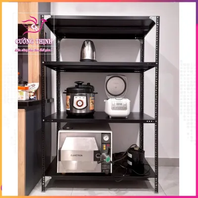 Kệ sắt V lỗ 3 4 5 tầng Rộng 30cm x Dài 100cm x Cao 06-08-1-12-15m lắp ghép đa năng