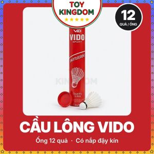Ống Cầu Lông Vido 12 Quả 16 Cánh Lông Shuttlecock Đồ Chơi Phụ Kiện Thể Thao Badminton Phụ Kiện