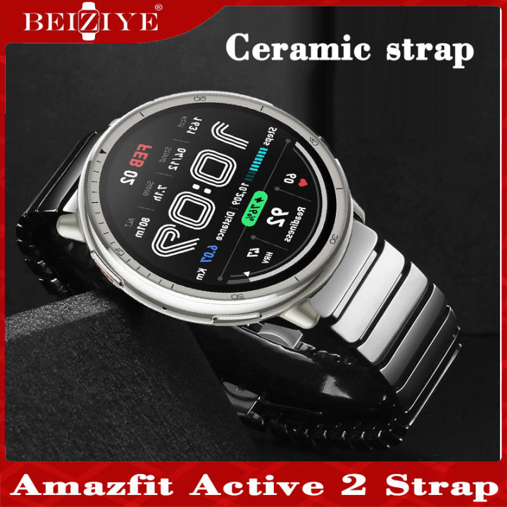 Ceramic Strap amazfit active Replacement Wristband for Amazfit Active  Smart Watch 44mm strap Bracelet butterfly buckle band Lazada PH