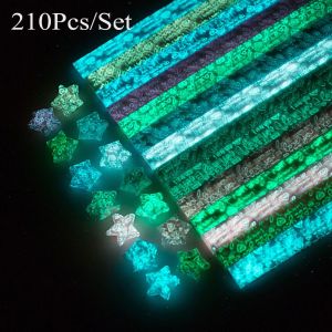 X CRAFT HOME 210pcs/lot Gift Single Sided DIY Crafts Home Decor Best Wishes Origami Paper Strips Scrapbooking Folding Star