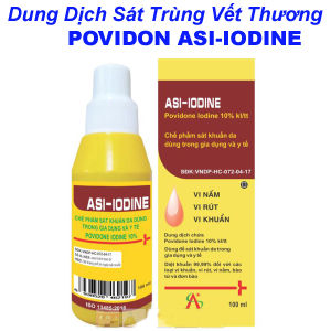Dung Dịch Sát Trùng Vết Thương POVIDON ASI-IODINE Chai 100ML
