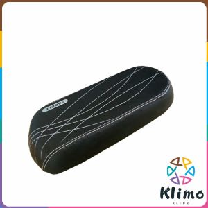 KLIMO Bicycle Back Seat Saddle Soft Cushion PU Leather Handle Bar & pedal Black