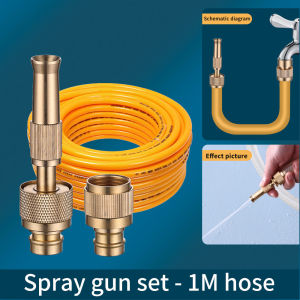 1set Brass Spray Nozzle Spray Sprinkler tekanan tinggi langsung Spray Garden Hose laras