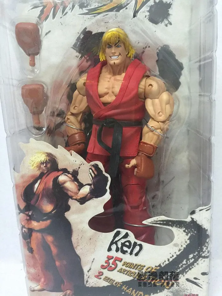Street Fighter Neca Ryu Ken Chun Li Guile Akuma Gouki Anime Action Figure  Game Derivative Character Figures Collection Model Toy