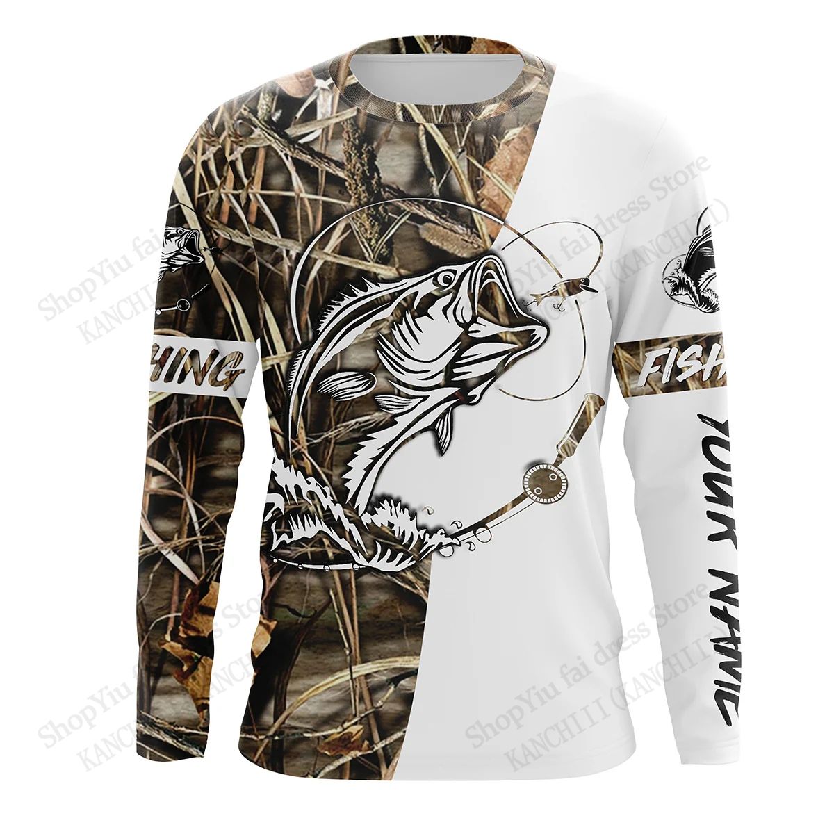[Local Stock] Christmas Halloween Carp Fishing lightning Camouflage 3d ...