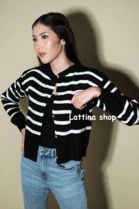 Diana cardigan rajut wanita premium motif love lengan panjang kancing korean style