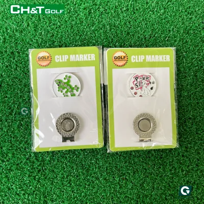 Marker golf mác đánh dấu vị trí bóng golf có nam châm chắc chắn và có chân kẹp vào mũ thắt lưng