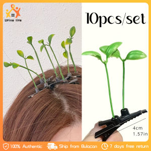 10pcs Sprout Plant Hair Clip Children Flower Grass Antenna Hairpin Plant Hair Clip Headwear