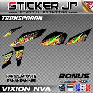 Stiker Vixion Nva Striping Motor Yamaha New Vixion Advance Variasi Transparan Motif Thailook 001