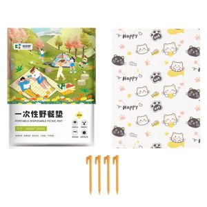 NEXTYOO Chống ẩm Thảm dã ngoại dùng một lần Cực kỳ dày Chống bám bẩn Tấm lót chống thấm nước với các điểm neo Thảm cắm trại Ngoài trời