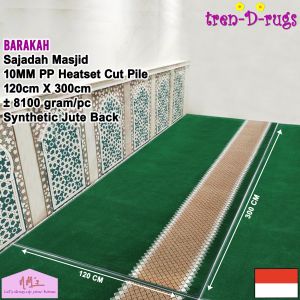 Tren-D-rugs Sajadah masjid karpet sejadah motif turki turkey alas sholat mushola tebal halus roll gulungan panjang shaf 120 cm x 300 cm - NMs